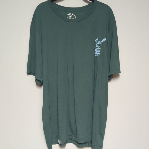NWT Ramble And Company Take It Easy Relaxed Fit Teal T-Shirt - Picture 1 of 5